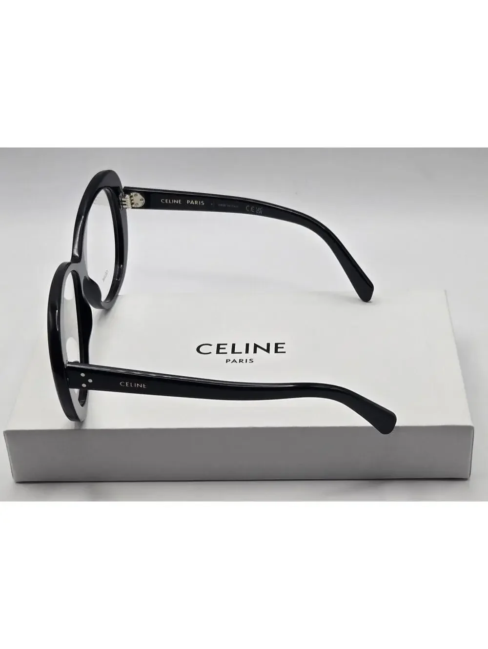 Authentic CELINE Paris CL50150I 3 Dots Eyeglasses, Black 57-13-140 Eyewear Italy